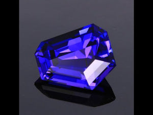 Blue Violet Stepped Polygon Tanzanite Gemstone 5.74cts