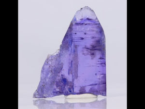 Purple bicolor tanzanite crystal specimen video
