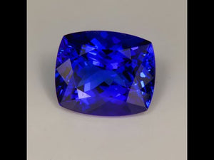 Violet Blue Antique Cushion Tanzanite Gemstone 9.64ct