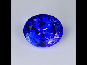 Violet Blue Oval Tanzanite Gemstone 6.37cts