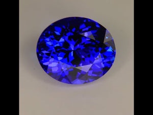 On Hold MB Violet Blue Exceptional Oval Tanzanite 9.64ct