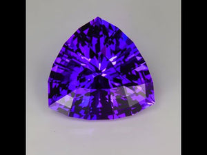 Blue Violet Natural Untreated Trillant Tanzanite Gemstone 36.92cts*