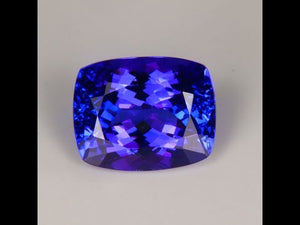 Blue Violet Antique Cushion Tanzanite Gemstone 4.51cts