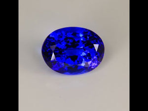 Violet Blue Oval Tanzanite Gemstone 12.99cts