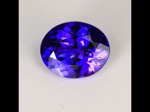 Blue Violet Oval Tanzanite Gemstone 4.52cts