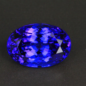 Violet Blue Oval Tanzanite Gemstone