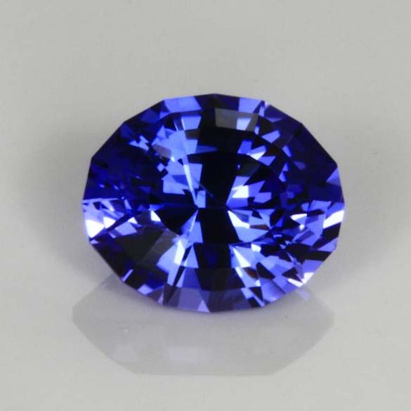 Violet Blue Intesnse Oval Tanzanite Gemstone  2.10 Carats