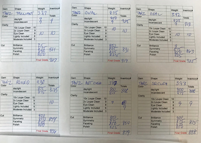 Tanzanite Investor Package 6=28.14 Carats