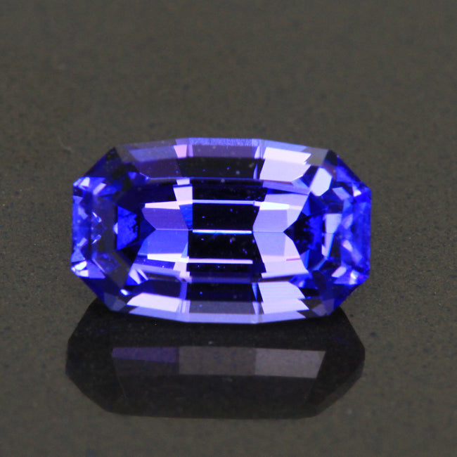 Blue Violet Vivid Antique Cushion Tanzanite Gemstone  1.68 Carats
