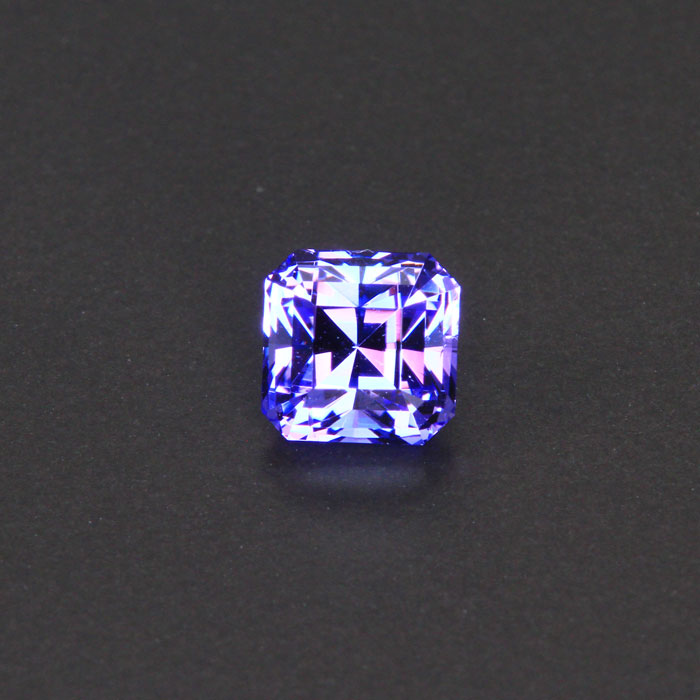 Blue Violet Stepped Square Tanzanite Gemstone 1.32 Carats