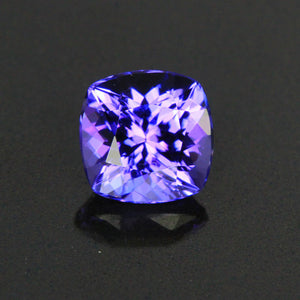 Blue Violet Antique Cushion Tanzanite Gemstone 1.35 Carats