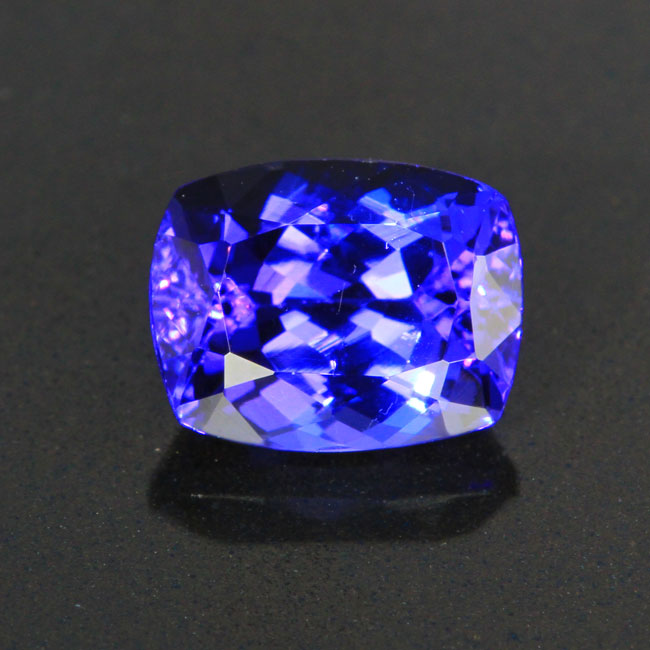 Blue Violet Antique Cushion Tanzanite Gemstone 2.26 Carats