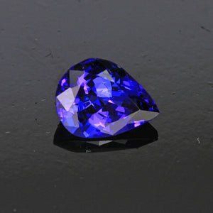 Blue Violet Pear Shape Tanzanite Gemstone 2.51 Carats