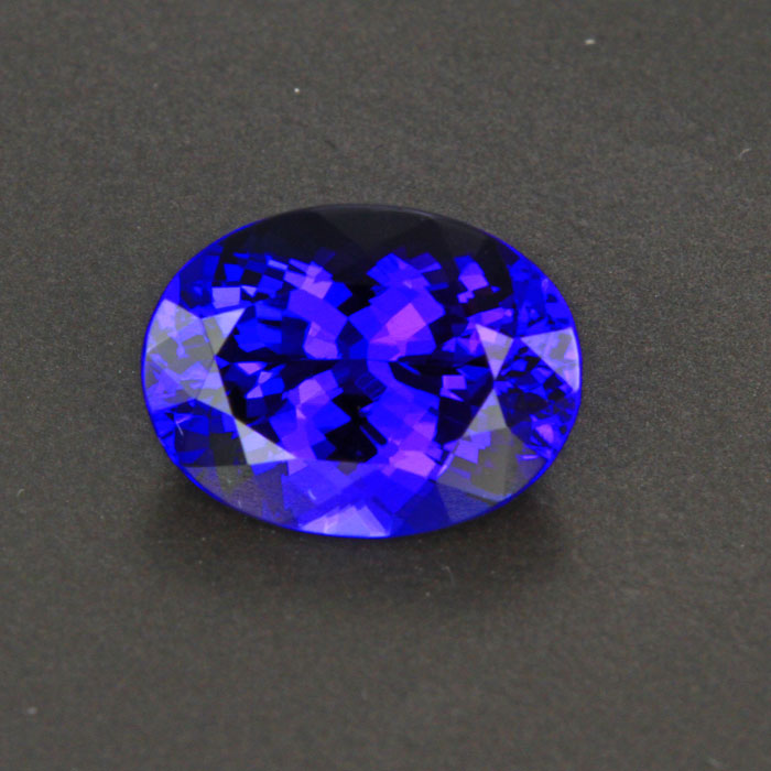 Blue Violet Oval Tanzanite Gemstone 4.26 Carats