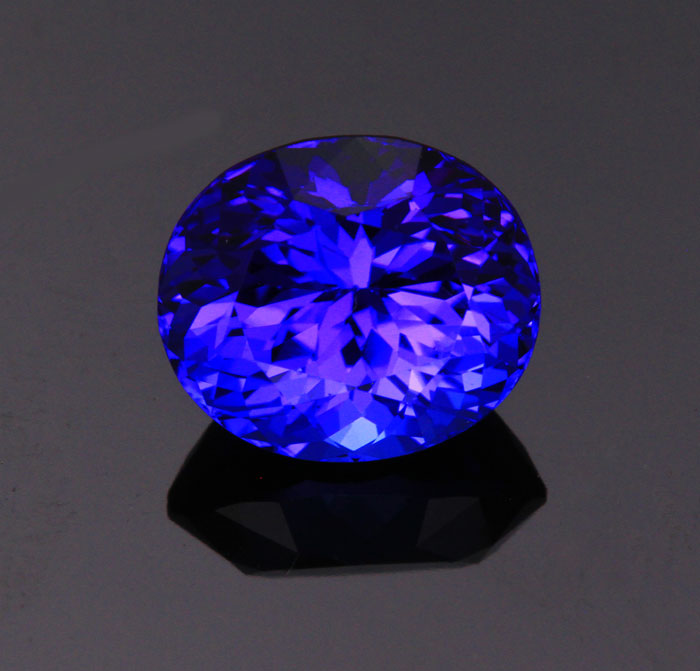 Blue Violet Oval Tanzanite Gemstone 5.34 Carats