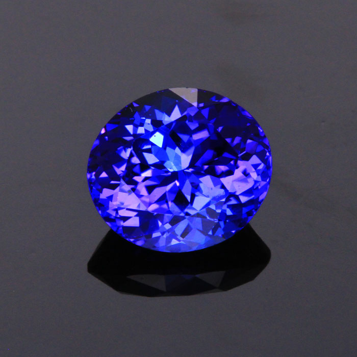 Violet Blue Oval Tanzanite Gemstone 3.29 Carats
