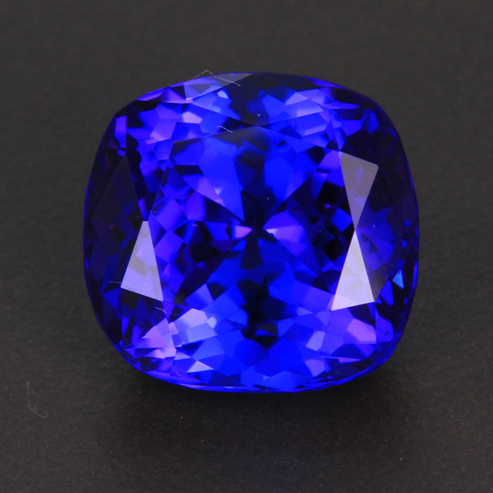 Violet Blue Antique Cushion Tanzanite Gemstone 11.92 Carats