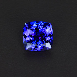 Violet Blue Square Cushion Tanzanite Gemstone 2.22 Carats
