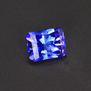 Violet Blue Barion (Opposed Bar Brilliant) Tanzanite Gemstone 4.96 Carats