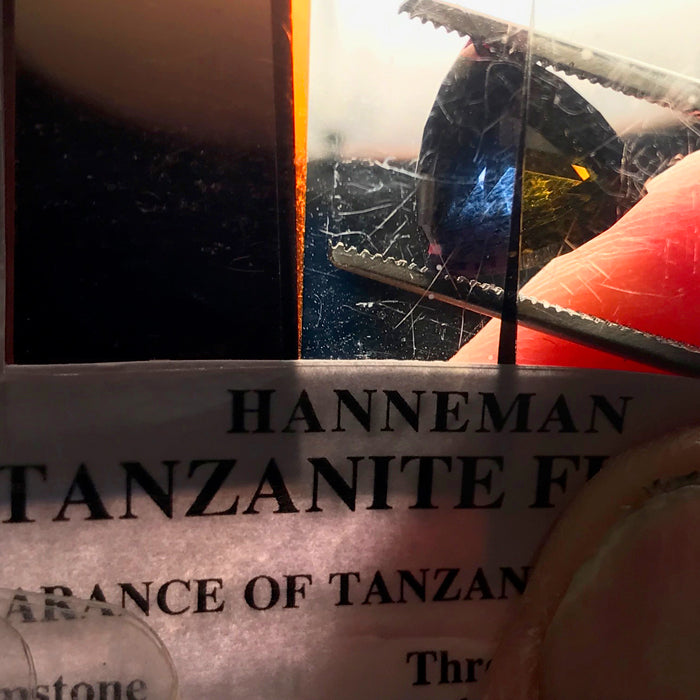 Special Cut Natural Color Step Trilliant Tanzanite Gemstone 5.82 Carats