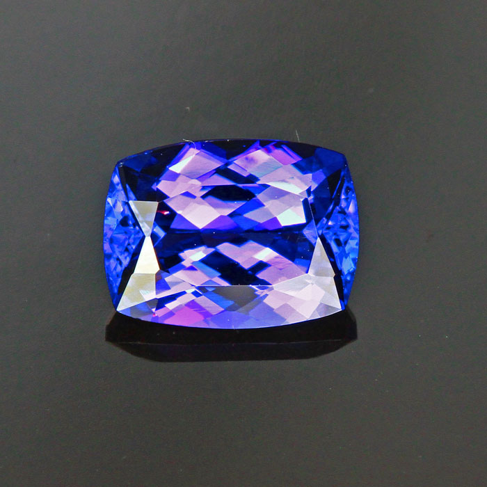 Blue Violet Antiques Cushion Tanzanite Gemstone 2.22 Carats