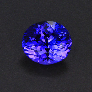 Blue Violet Oval Tanzanite Gemstone 2.84 Carats