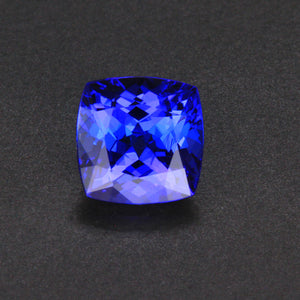 Violet Blue Square Cushion Tanzanite Gemstone 2.80 Carats