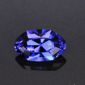 Violet Blue Long Oval Tanzanite Gemstone 1.77 Carats