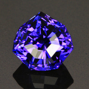blue violet shield tanzanite gemstone
