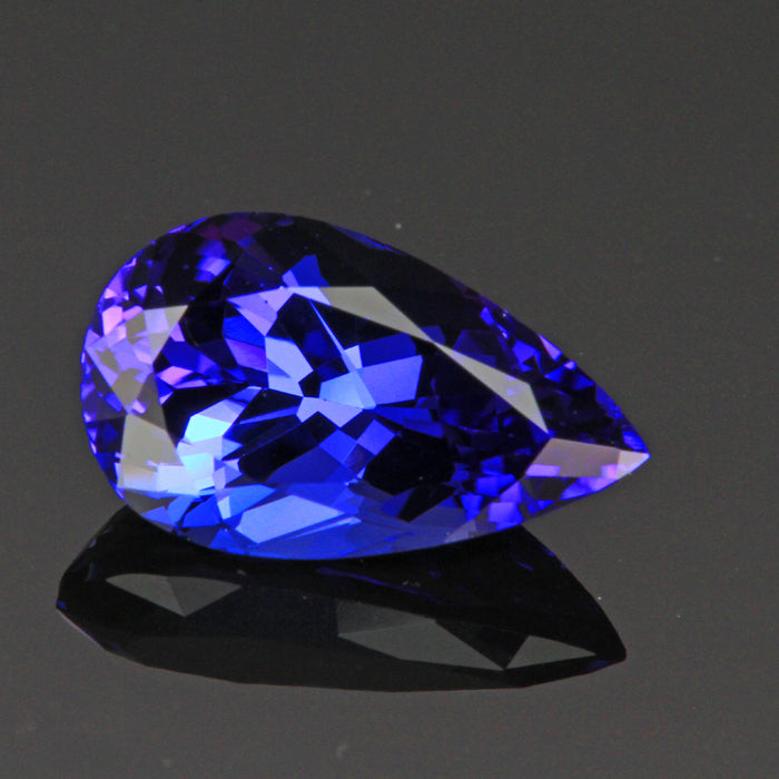 pear shape tanzanite gemstone