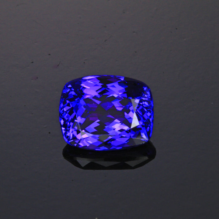 Blue Violet Antique Cushion Tanzanite Gemstone 3.85 Carats