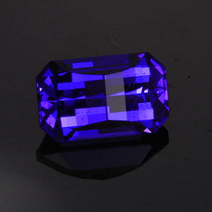 Blue Violet Opposed Bar Tanzanite  Gemstone 3.21 Carats