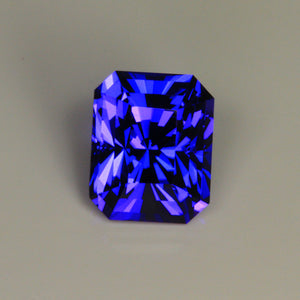 Blue Violet Emerald Cut Tanzanite Gemstone 5.45 Carats