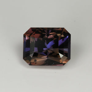 Blue Violet Emerald Cut Tanzanite Gemstone 5.45 Carats