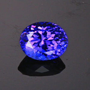Blue Violet Oval Tanzanite Gemstone 5.62 Carats Hold for Vick
