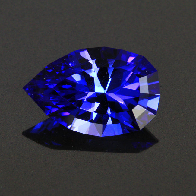 6.87 Carats Pear Shaped Tanzanite