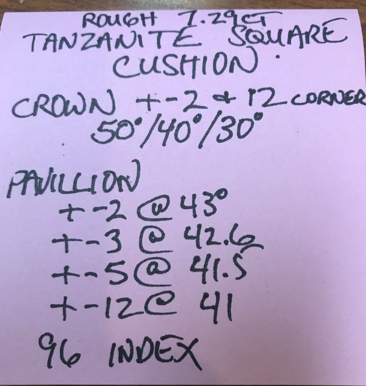 2.06ct Natural Unheated Square Cushion Tanzanite
