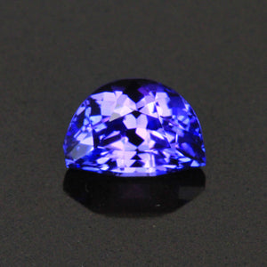 Blue Violet Intense Half Moon Tanzanite Gemstone 1.08 Carats