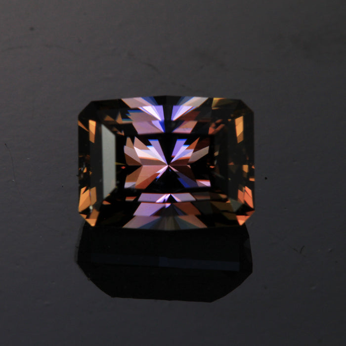 natural untreated barion style emerald cut tanzanite gemstone