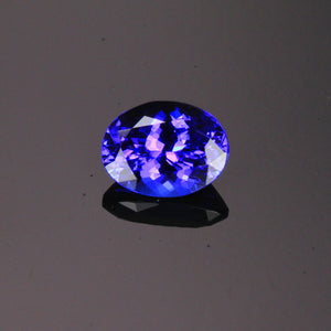 Blue Violet Oval Tanzanite Gemstone 1.83 Carats