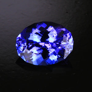 Blue Violet Intense Oval Tanzanite Gemstone  2.43 Carats