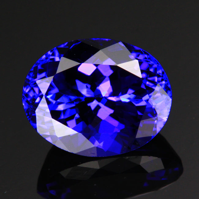 oval tanzanite gemstone