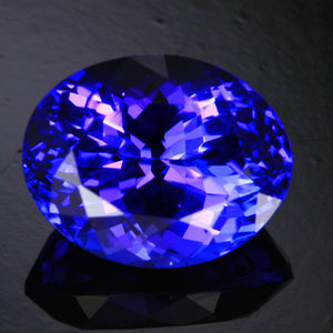 Blue Violet Exceptioanl Oval Tanzanite Gemstone  4.49 Carats