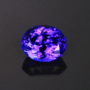 Blue Violet Oval Tanazanite Gemstone 5.49 Carats