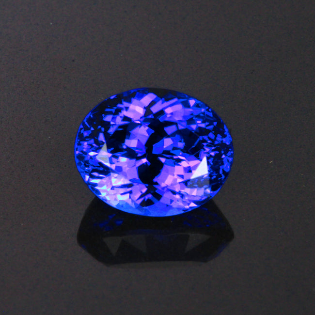 Blue Violet Oval Tanazanite Gemstone 5.49 Carats