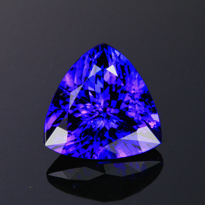 trilliant tanzanite gemstone