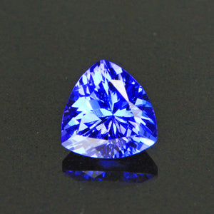 Violet Blue Intense Trilliant Tanzanite Gemstone .93 Carats
